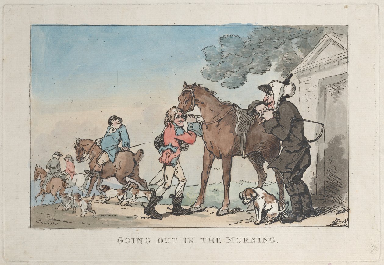 Saindo de Manhã, 1787., 1787. de Thomas Rowlandson