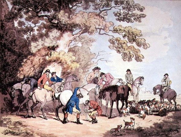 Saindo de manhã de Thomas Rowlandson