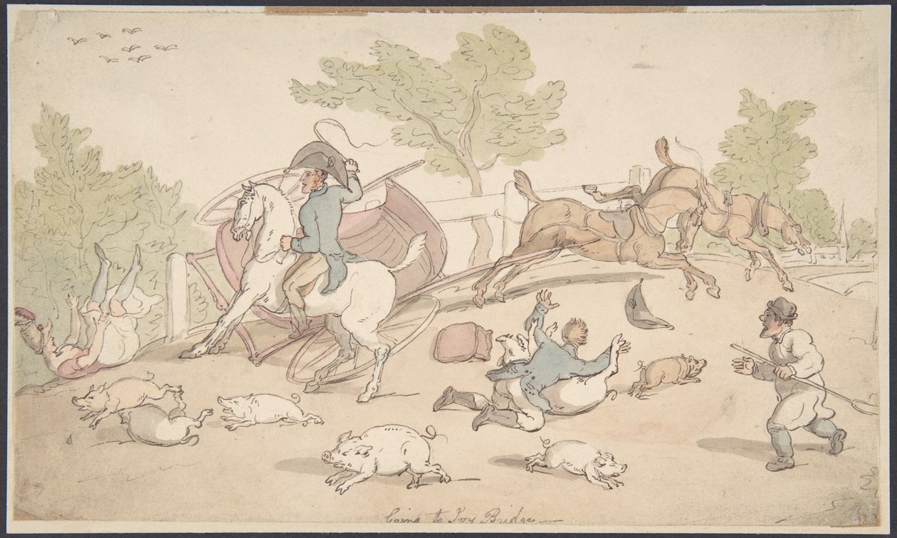 A caminho de Ivy Bridge de Thomas Rowlandson