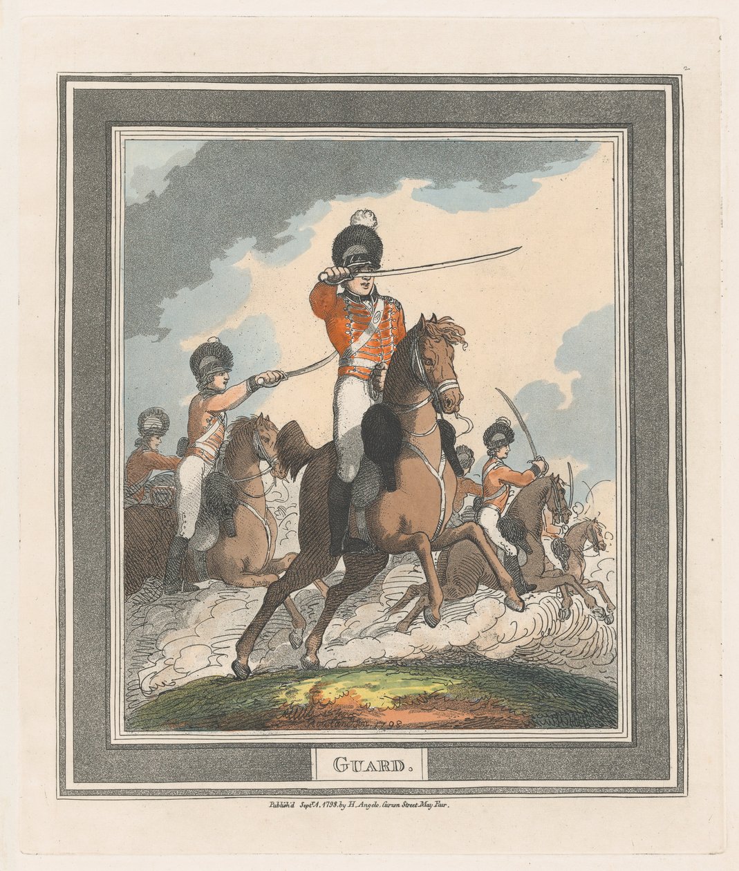 Guarda, 1 de setembro de 1798., 1 de setembro de 1798. de Thomas Rowlandson