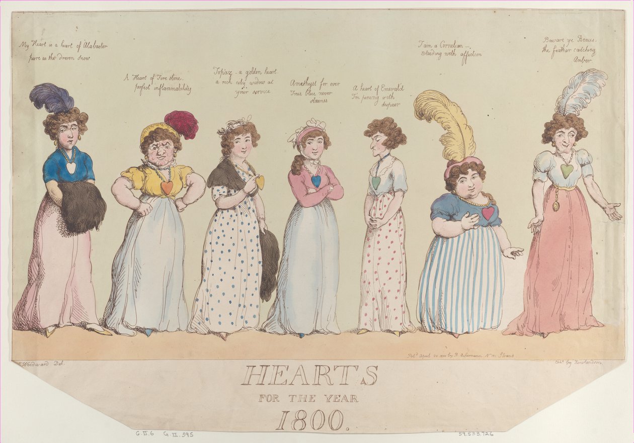 Corações para o ano de 1800, 20 de abril de 1800., 20 de abril de 1800. de Thomas Rowlandson