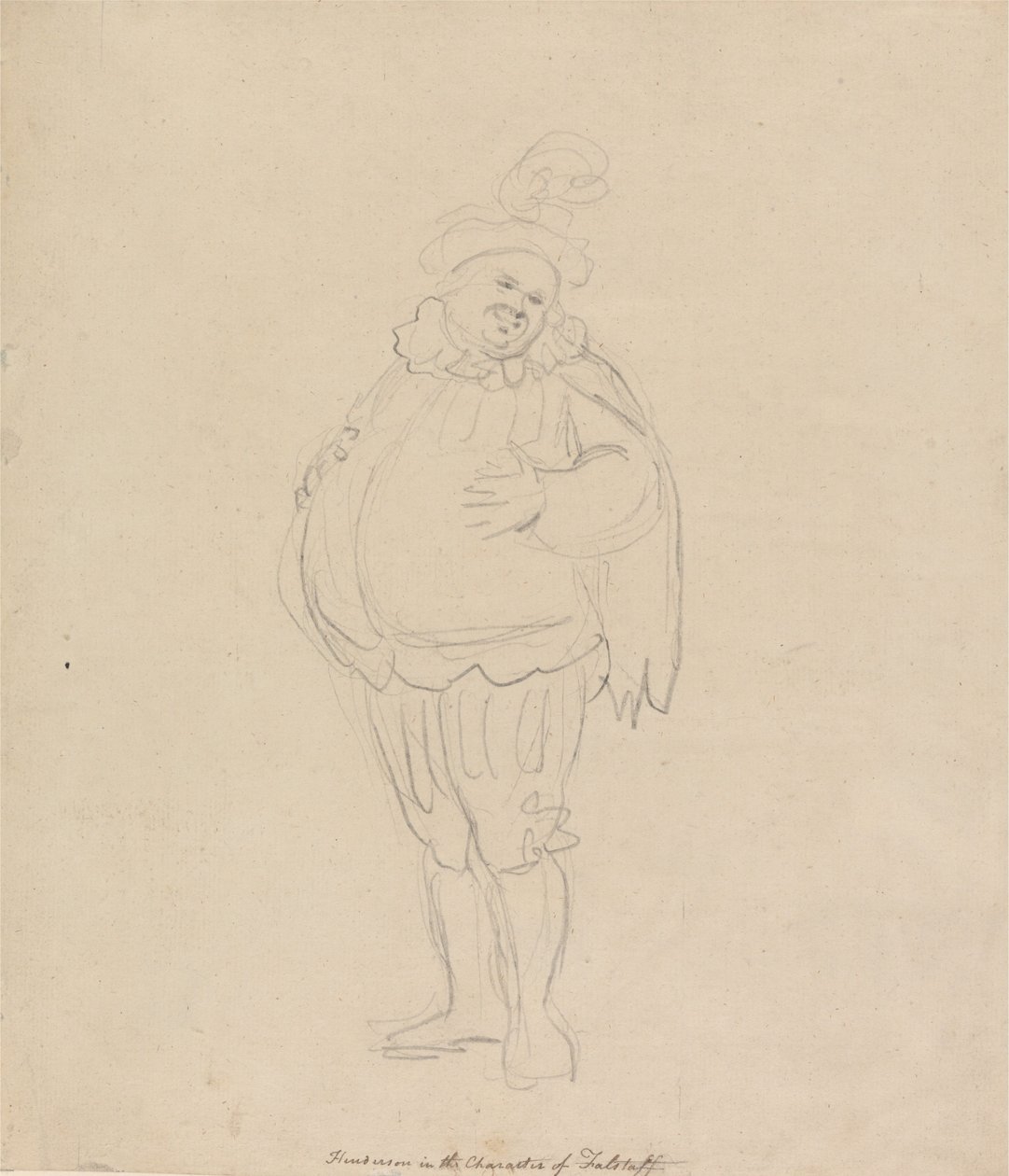 Henderson no papel de Falstaff de Thomas Rowlandson