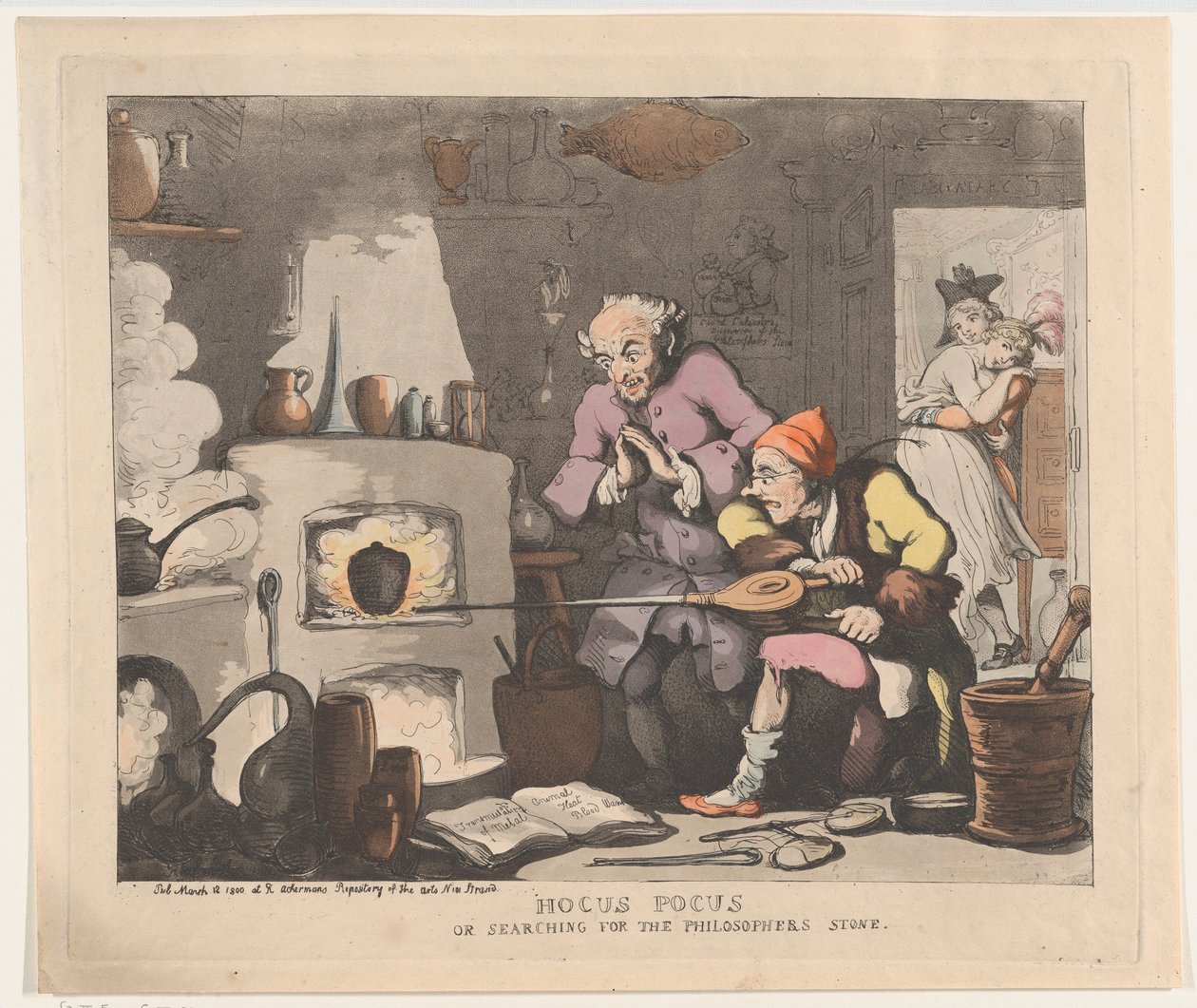 Hocus Pocus, ou Procurando a Pedra Filosofal, 12 de março de 1800., 12 de março de 1800. de Thomas Rowlandson