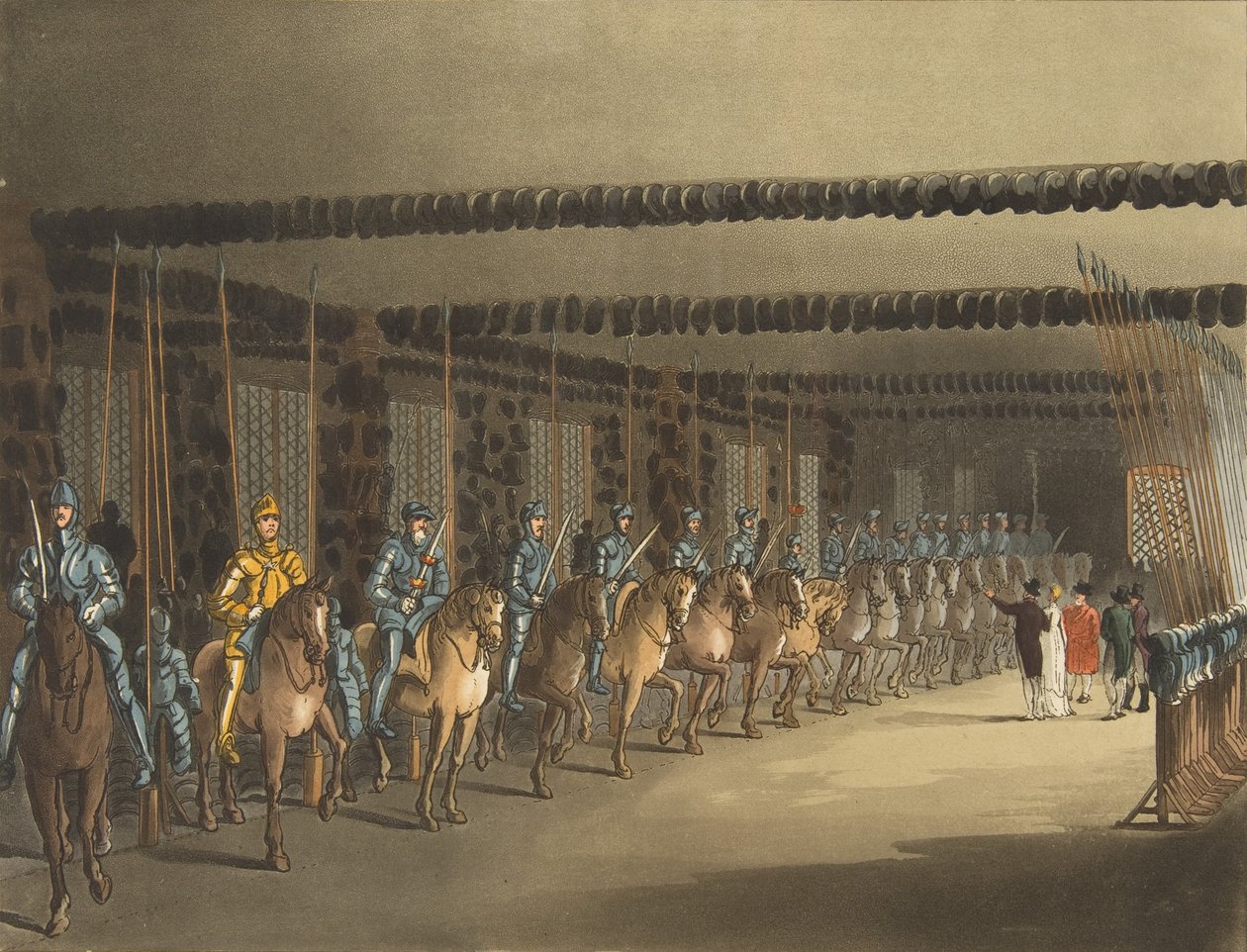 Armaria de Cavalos, Torre de Londres, 1º de novembro de 1809., 1º de novembro de 1809 de Thomas Rowlandson