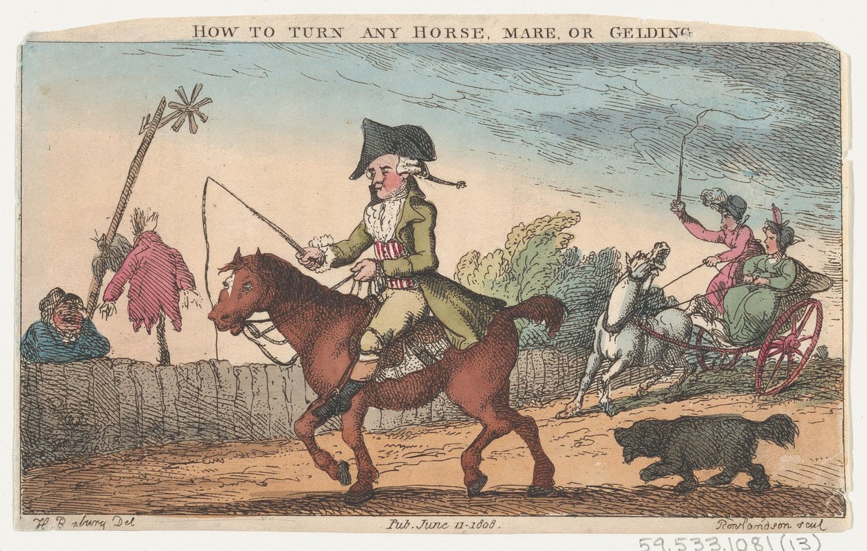 Como transformar qualquer cavalo, égua ou castrado, 11 de junho de 1808., 11 de junho de 1808. de Thomas Rowlandson