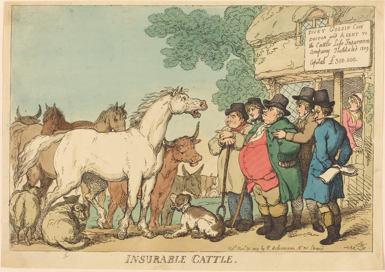 Gado Segurável de Thomas Rowlandson