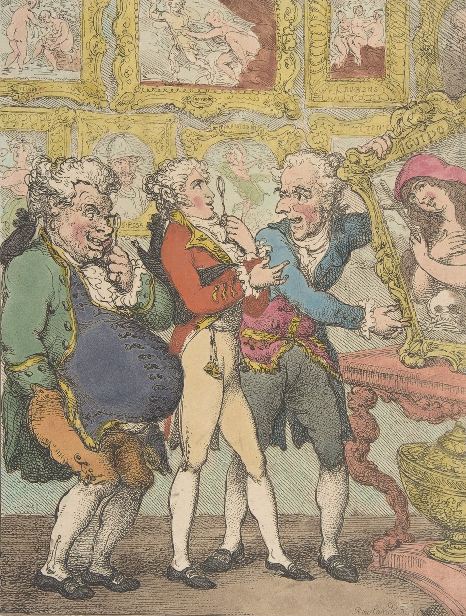 Traficantes italianos de fotos enganando meu senhor Anglaise, 30 de maio de 1812., 30 de maio de 1812. de Thomas Rowlandson