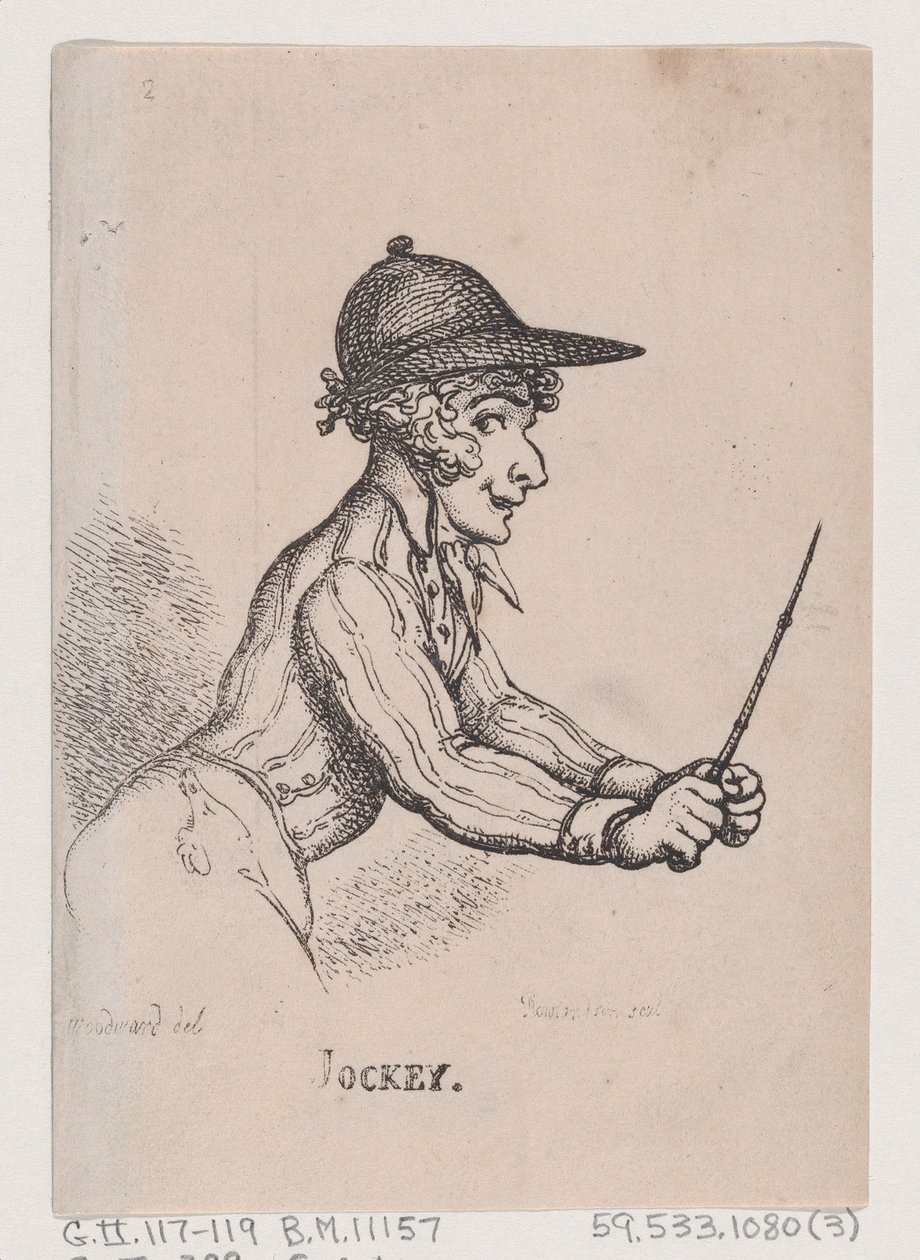Jockey, abril de 1808., abril de 1808. de Thomas Rowlandson