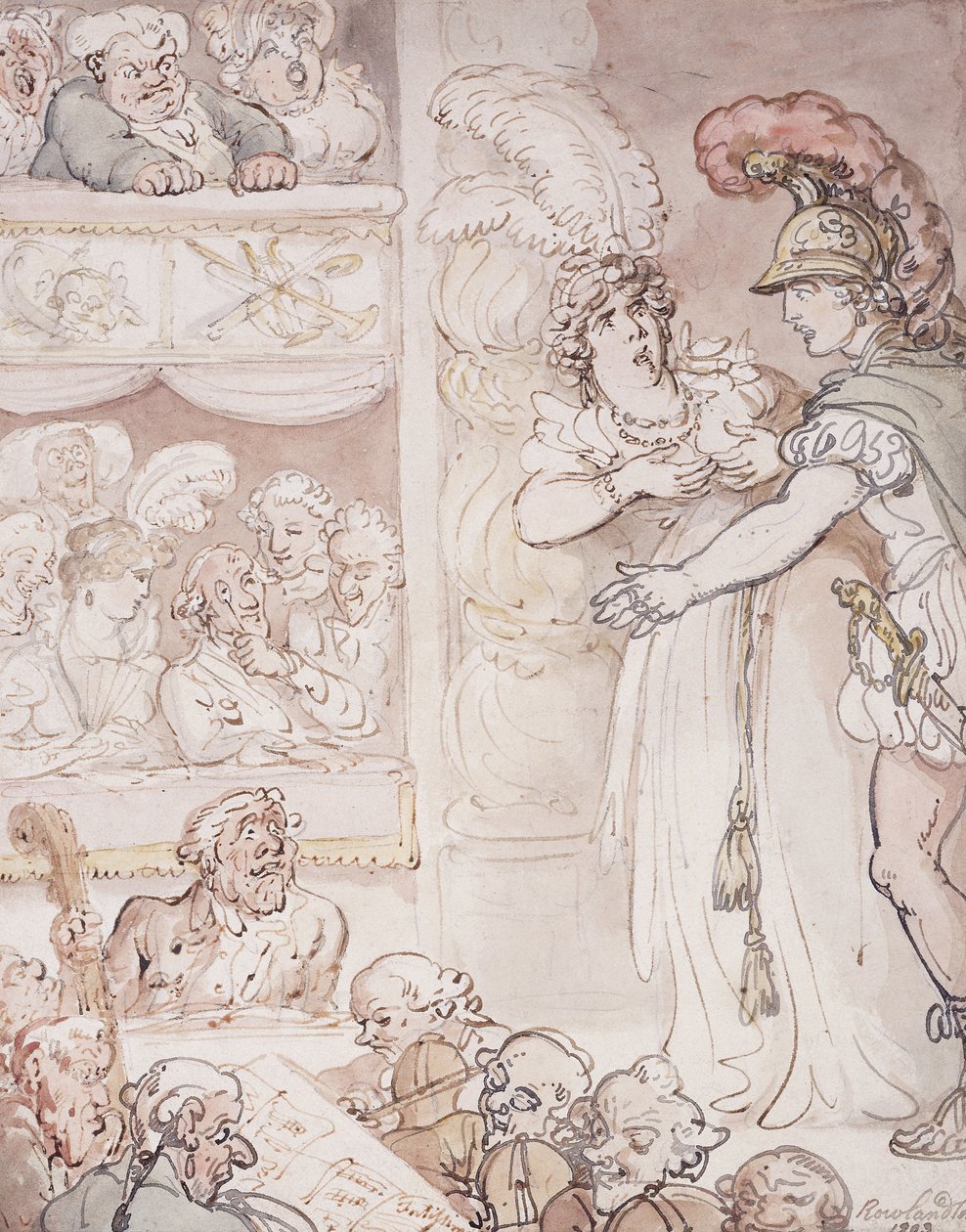 John Bull na ópera, 1803 de Thomas Rowlandson