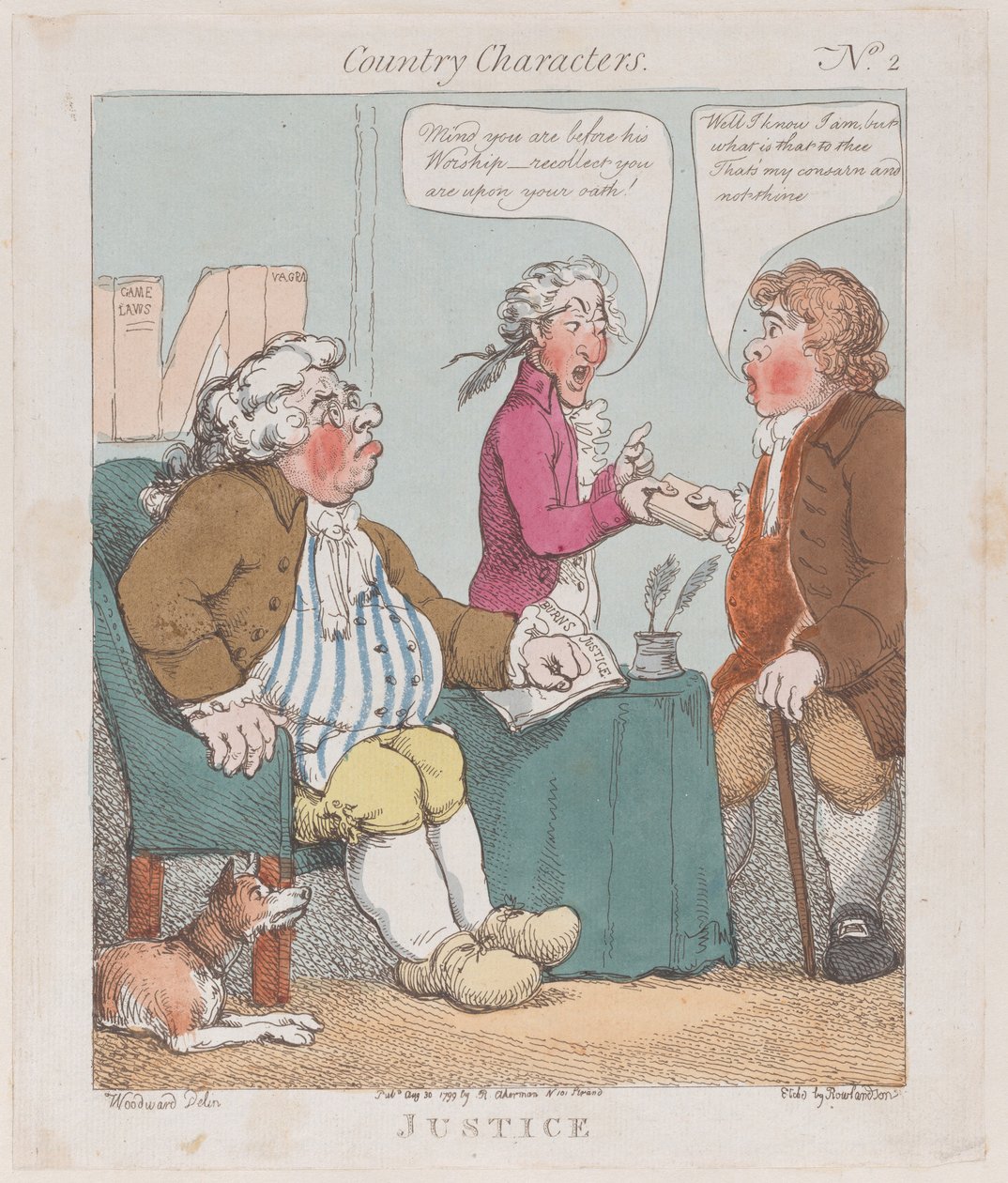 Justiça, 30 de agosto de 1799., 30 de agosto de 1799. de Thomas Rowlandson