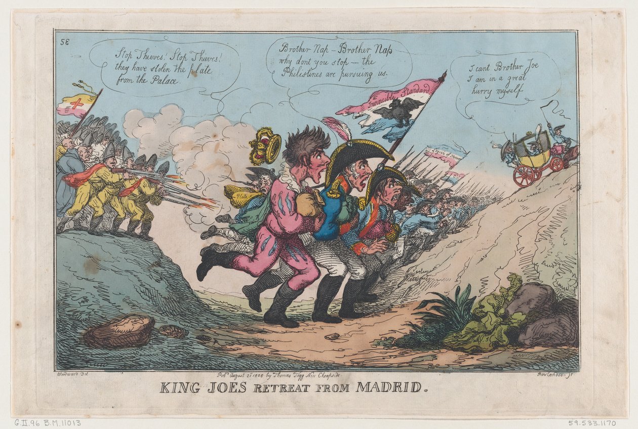 Retiro do Rei Joe de Madrid, 21 de agosto de 1808., 21 de agosto de 1808. de Thomas Rowlandson