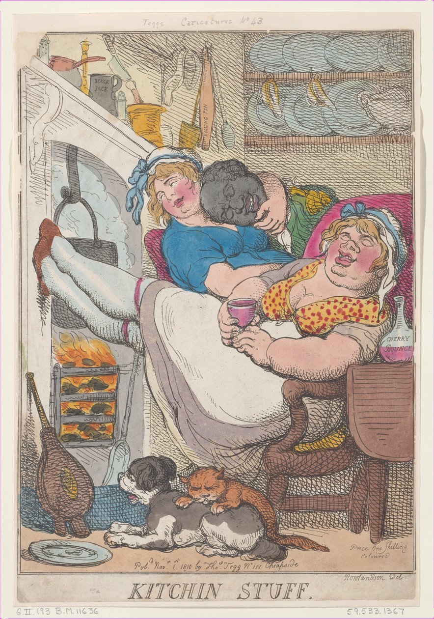 Coisas de cozinha, 1º de novembro de 1810., 1º de novembro de 1810. de Thomas Rowlandson