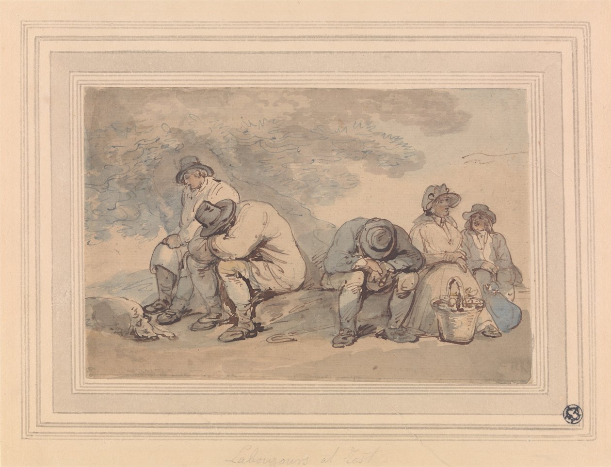 Trabalhadores em Repouso de Thomas Rowlandson