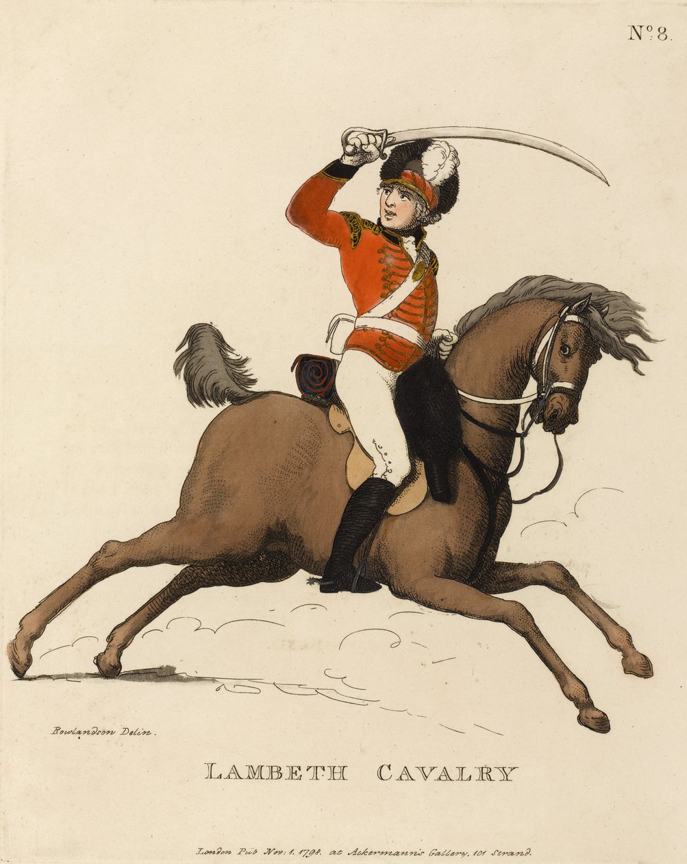 Cavalaria Lambeth, c.1799 de Thomas Rowlandson