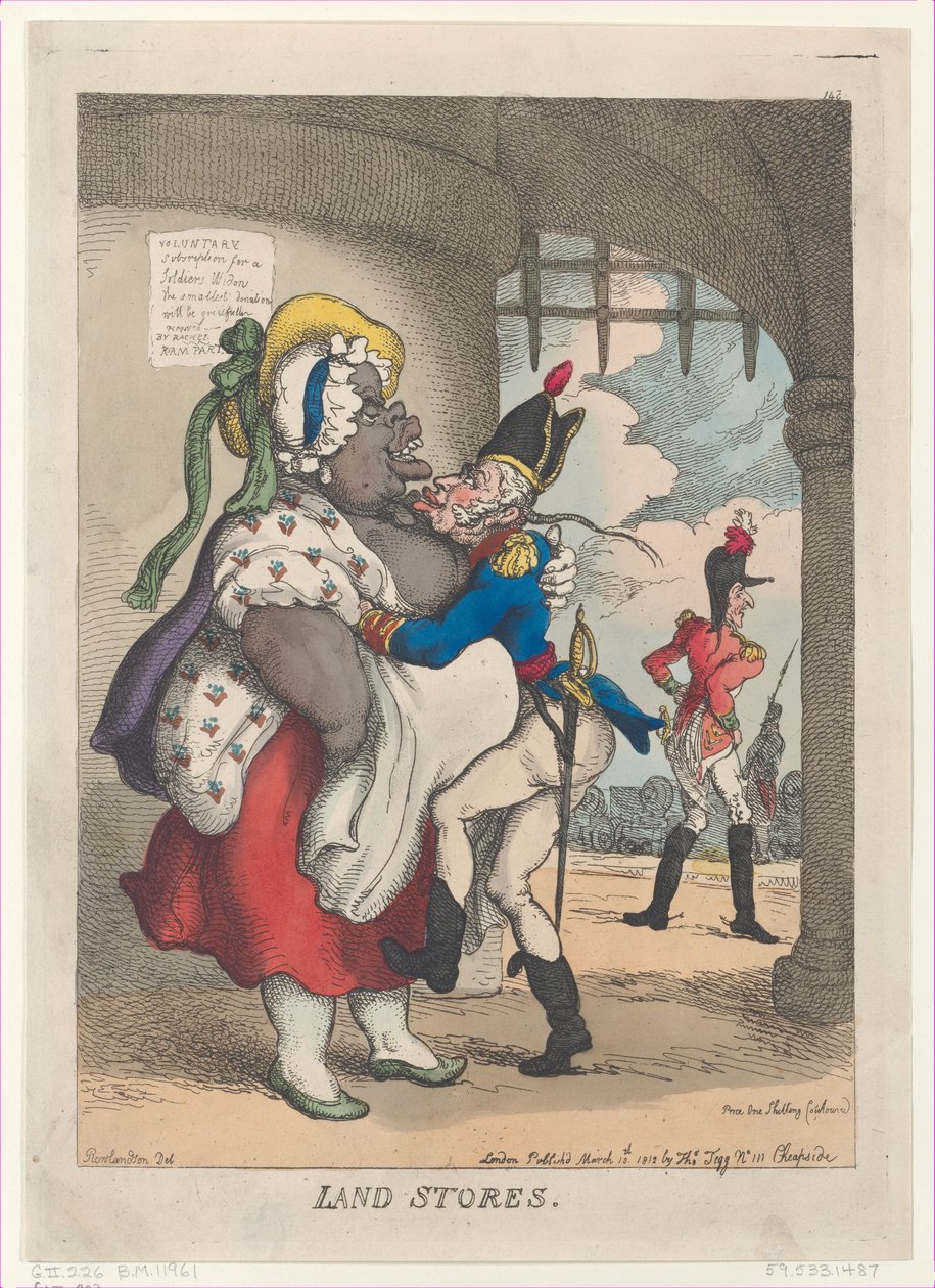 Land Stores, 10 de março de 1812., 10 de março de 1812. de Thomas Rowlandson