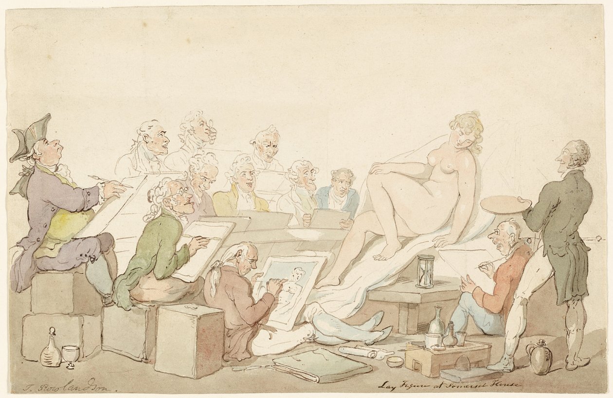 Lay Figure na Somerset House de Thomas Rowlandson