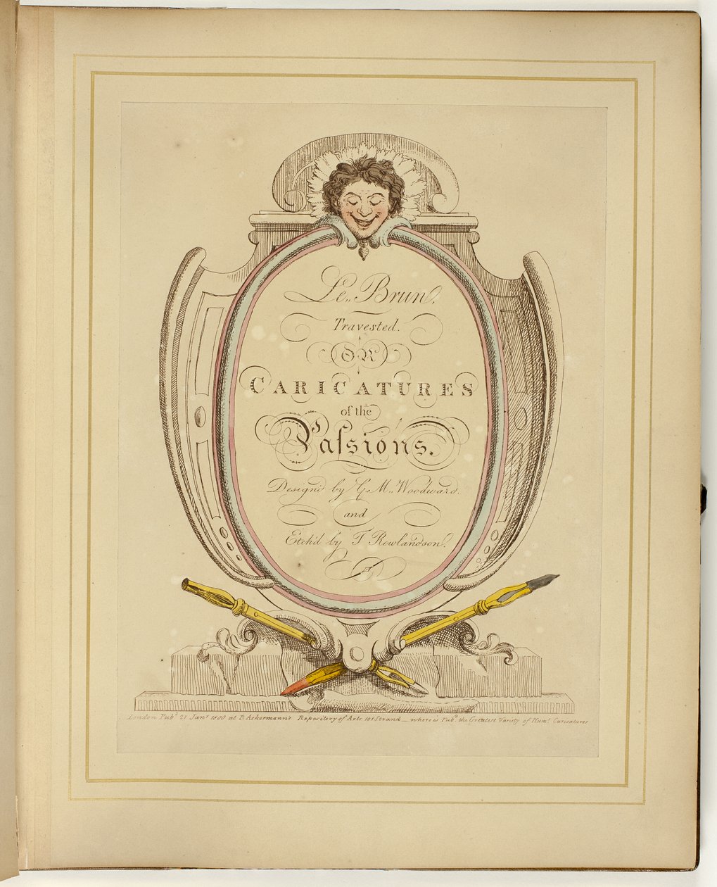 Le Brun Travested, ou Caricaturas das Paixões de Thomas Rowlandson