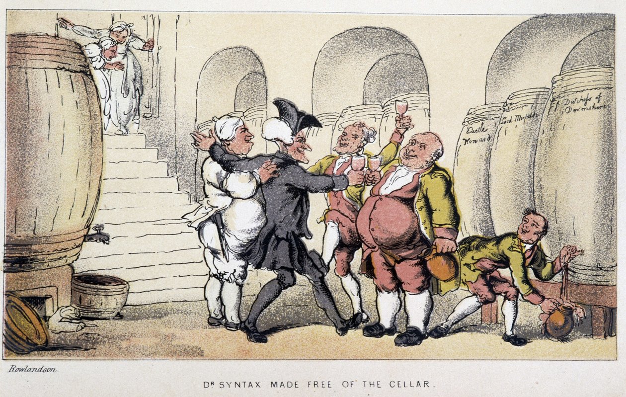 Le docteur dans un cellar ou un cave - em "Doctor Syntax