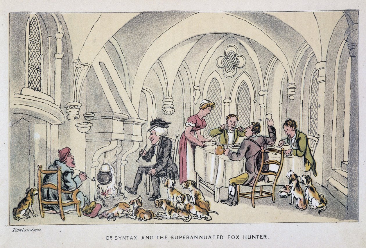 Le docteur à un repas des chasseurs - em "Doctor Syntax