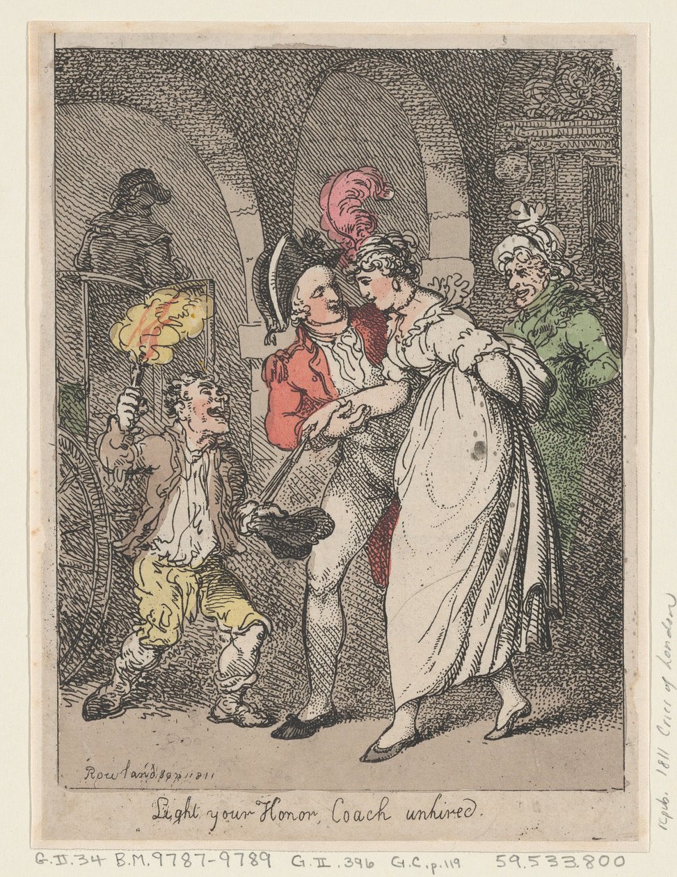 Acenda Vossa Excelência, Treinador não contratado, 1811., 1811. de Thomas Rowlandson