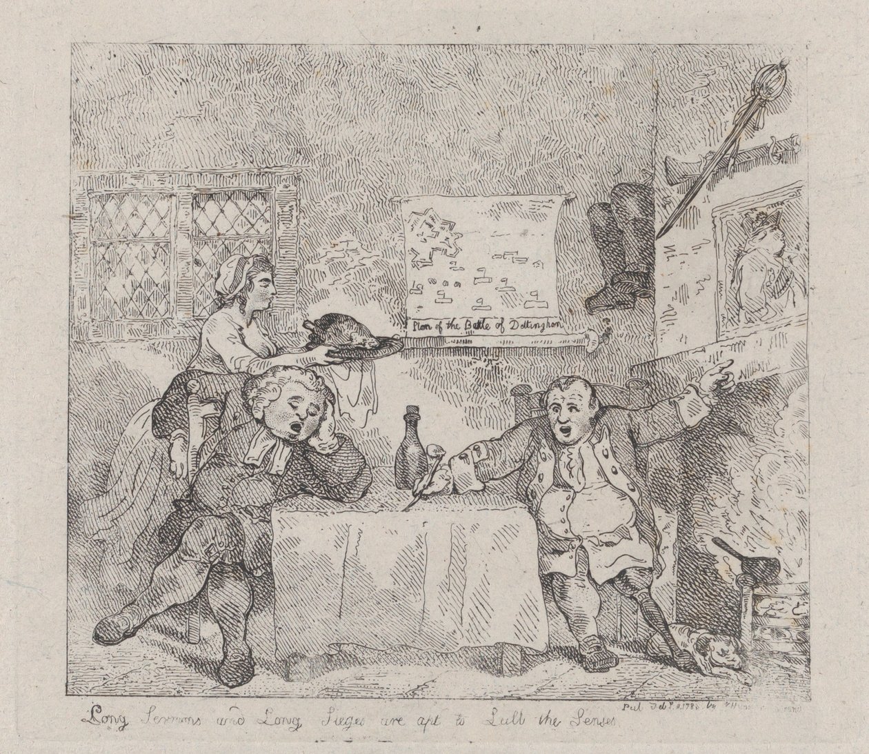 Longos sermões e longos cercos são aptos para acalmar os sentidos, 11 de fevereiro de 1783., 11 de fevereiro de 1783. de Thomas Rowlandson
