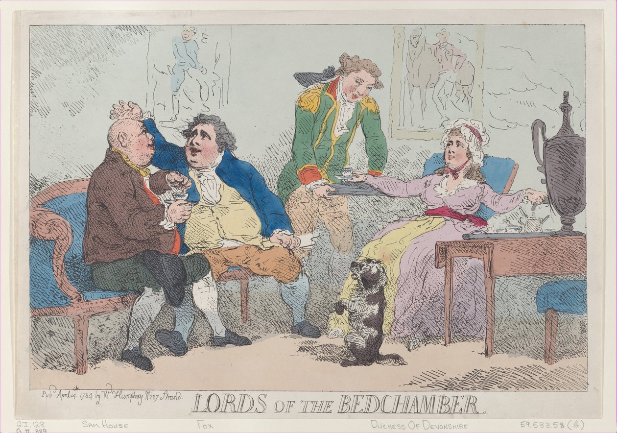 Lords of the Bedchamber, 14 de abril de 1784., 14 de abril de 1784. de Thomas Rowlandson