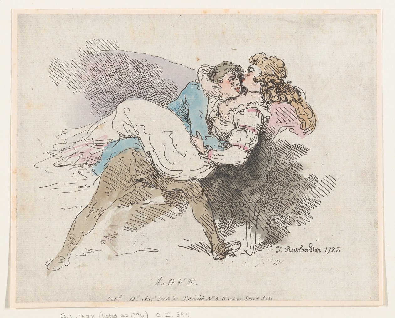 Amor, 12 de agosto de 1785., 12 de agosto de 1785. de Thomas Rowlandson
