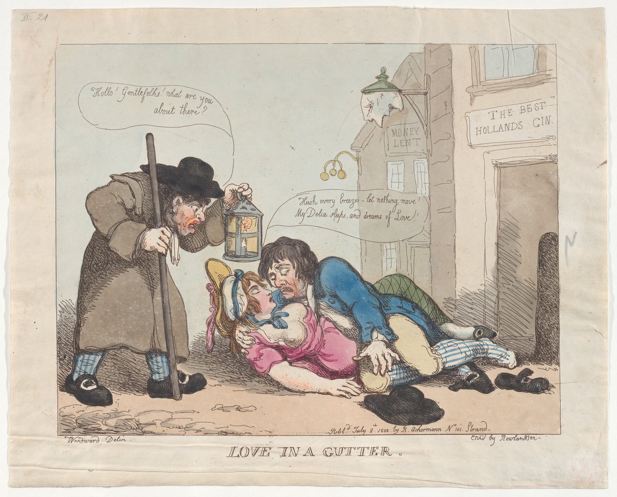 Amor na sarjeta, 8 de julho de 1800., 8 de julho de 1800. de Thomas Rowlandson