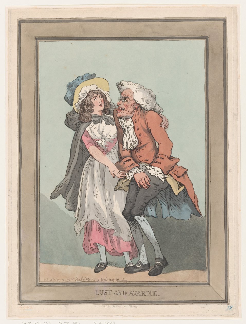Luxúria e Avareza, 29 de novembro de 1788., 29 de novembro de 1788. de Thomas Rowlandson