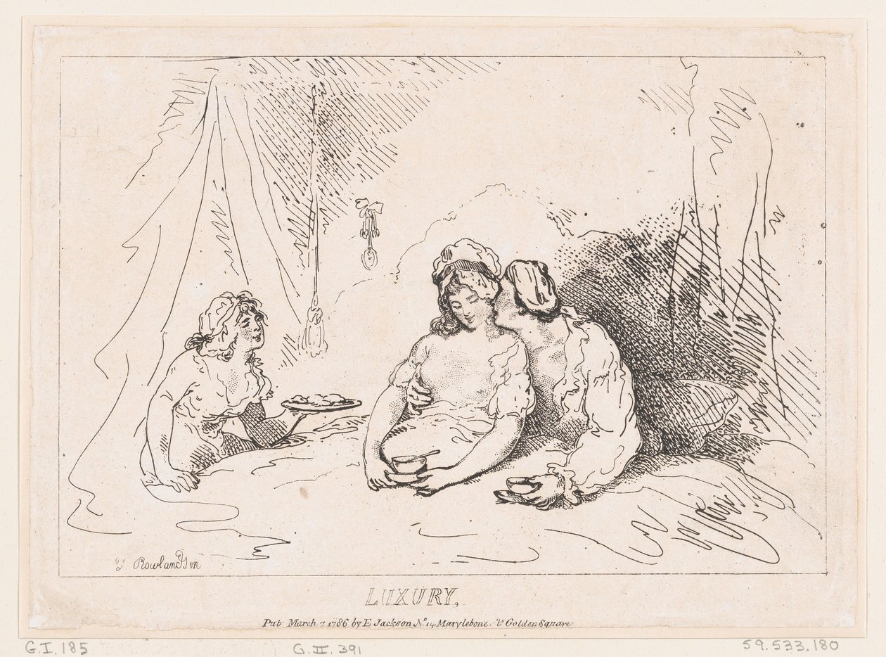 Luxo, 7 de Março de 1786., 7 de Março de 1786. de Thomas Rowlandson