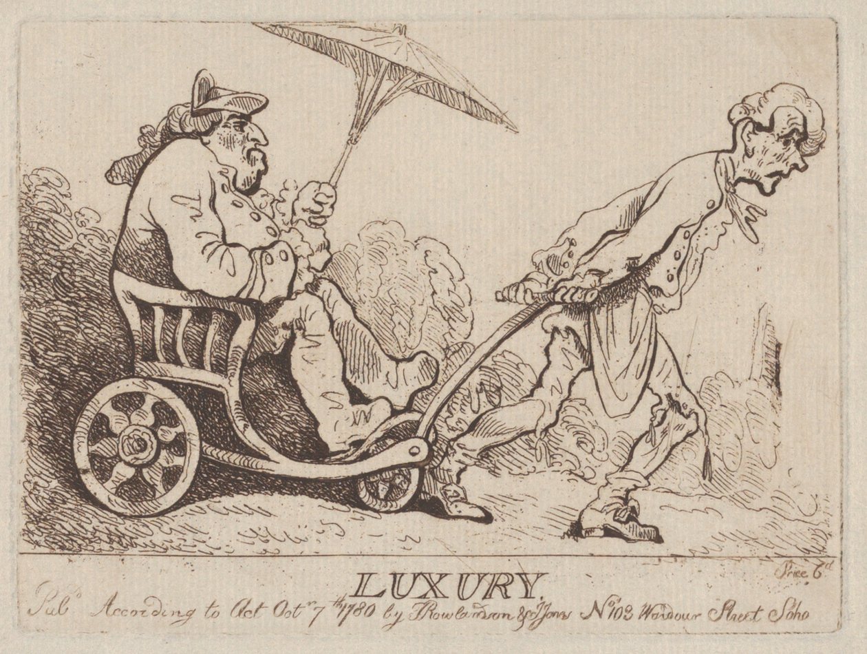 Luxo, 7 de Outubro de 1780., 7 de Outubro de 1780. de Thomas Rowlandson