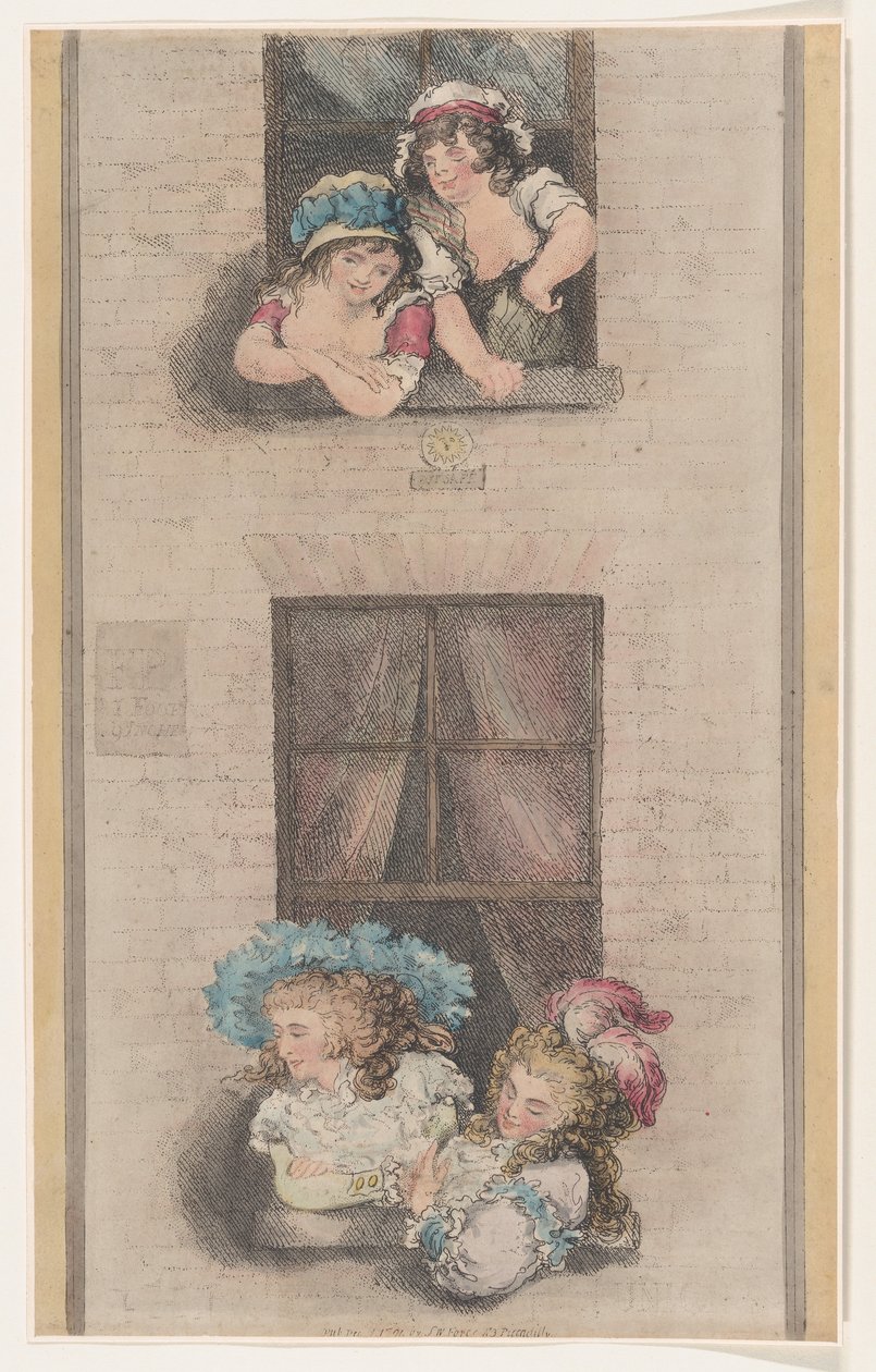 Maids and Mistresses, 1 de dezembro de 1791., 1 de dezembro de 1791. de Thomas Rowlandson