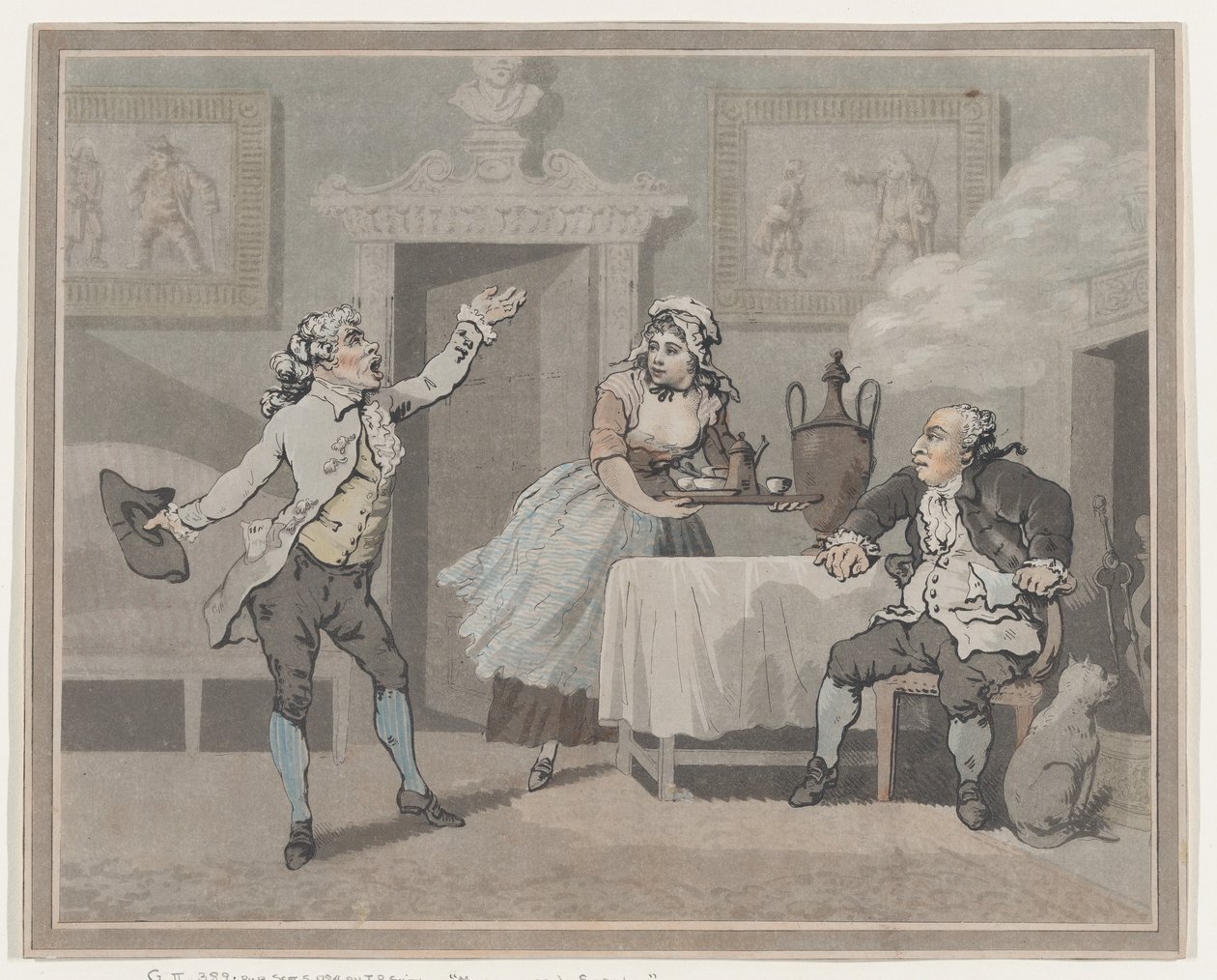 Manager & Sputer, 1 de julho de 1802., 1 de julho de 1802. de Thomas Rowlandson