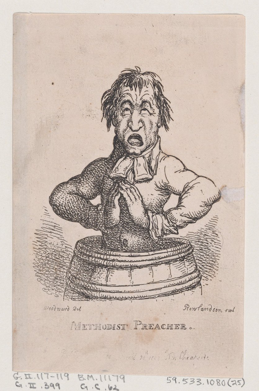 Pregador Metodista, abril de 1808., abril de 1808. de Thomas Rowlandson