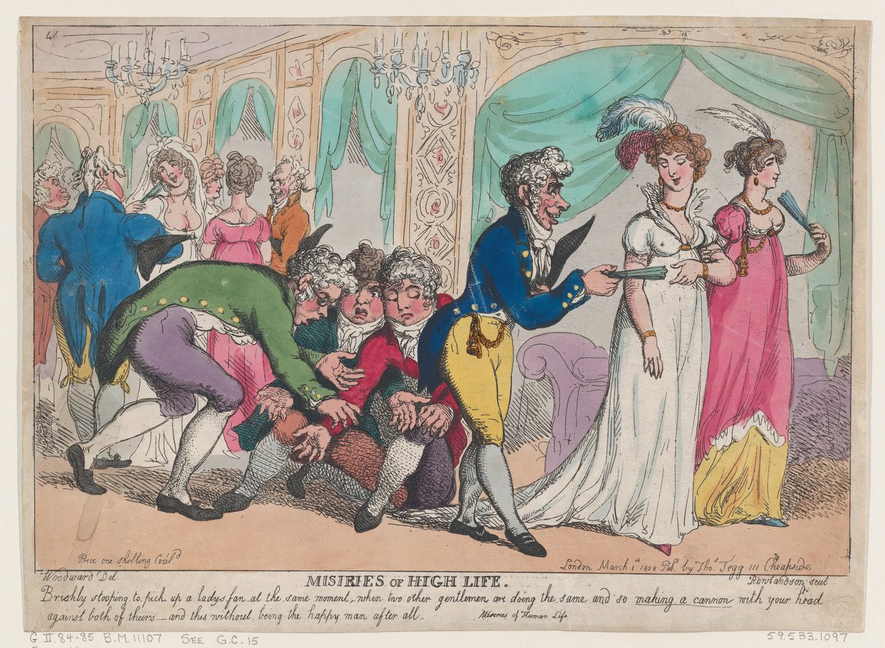 Misérias da Vida Alta, 1 de Março de 1808., 1 de Março de 1808. de Thomas Rowlandson