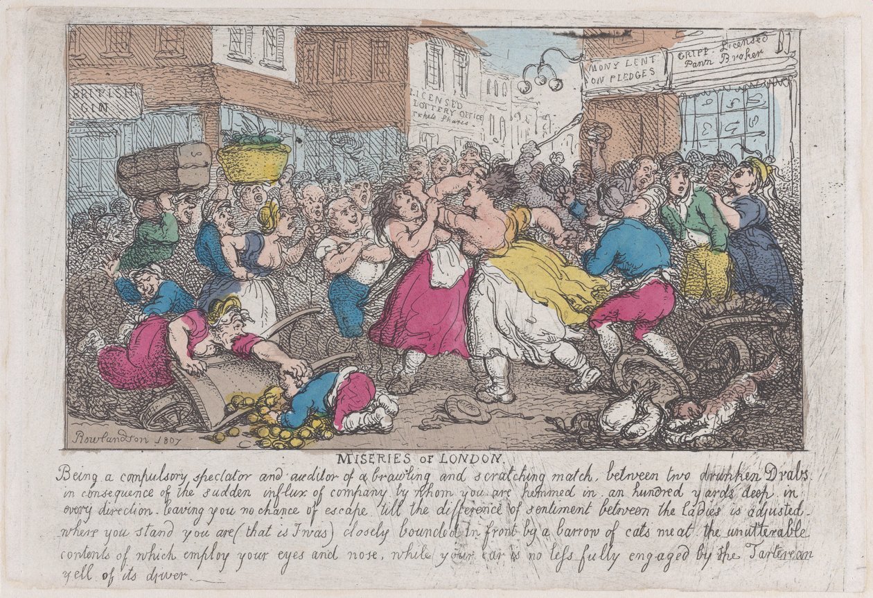 Misérias de Londres, 1807-08., 1807-08. de Thomas Rowlandson