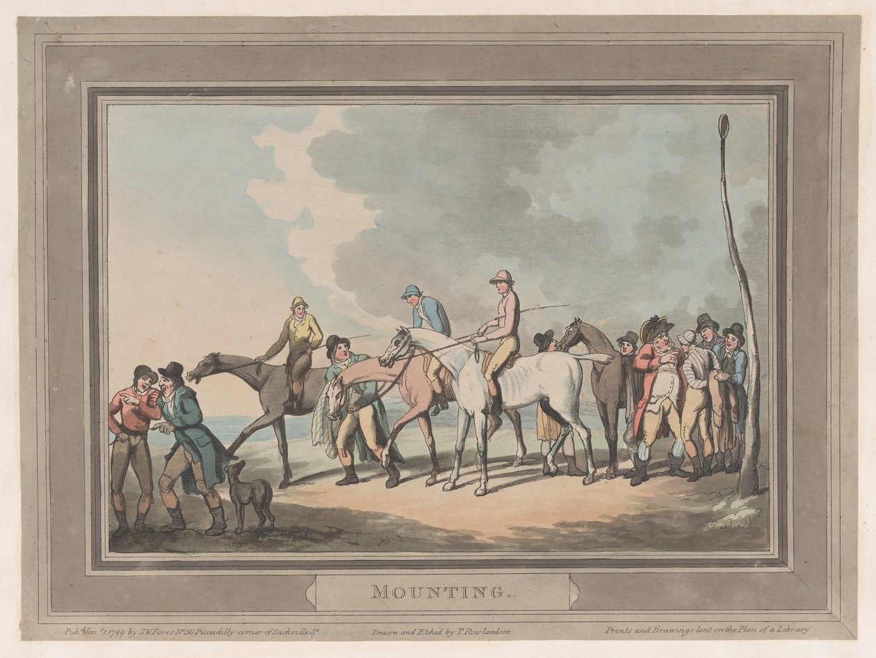 Montagem [O Monte], 1º de janeiro de 1799., 1º de janeiro de 1799. de Thomas Rowlandson