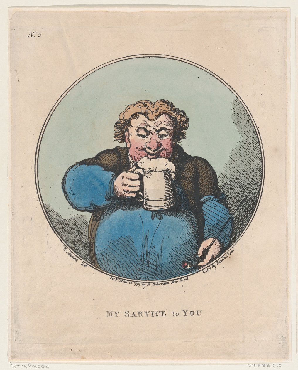 Meu serviço a você, 20 de outubro de 1799., 20 de outubro de 1799. de Thomas Rowlandson