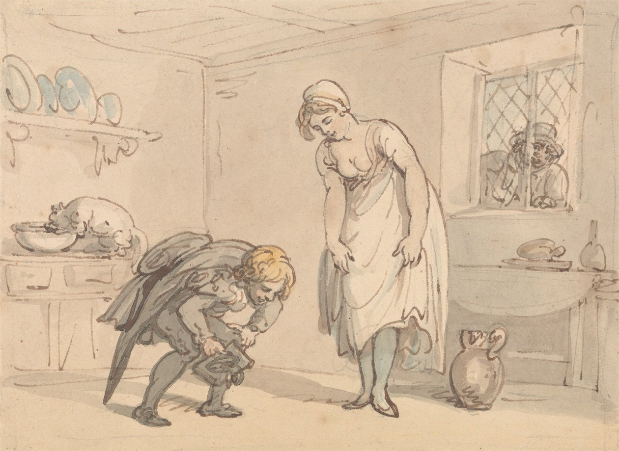 Sapatos novos de Thomas Rowlandson