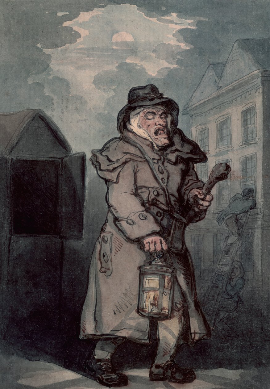 vigia noturno, final do século 18 de Thomas Rowlandson