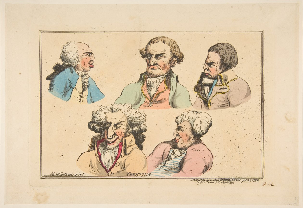 Extravagâncias, janeiro de 1794. de Thomas Rowlandson