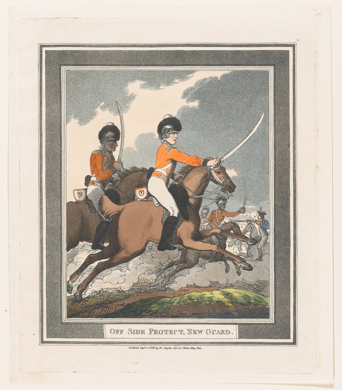 Off Side Protect, New Guard, 1º de setembro de 1798., 1º de setembro de 1798. de Thomas Rowlandson