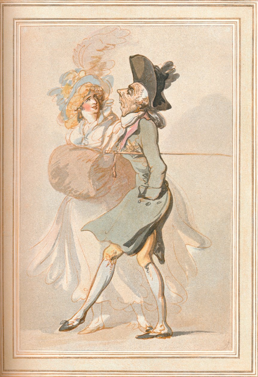 Q velho ou Debauchee desgastado, c1790, 1902 de Thomas Rowlandson