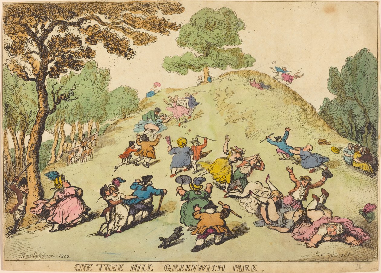 One Tree Hill, Greenwich Park de Thomas Rowlandson
