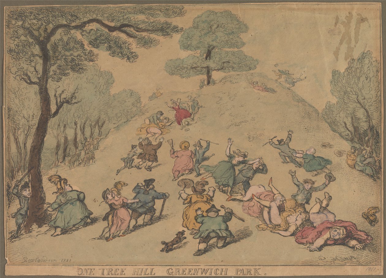 One Tree Hill, Greenwich Park de Thomas Rowlandson