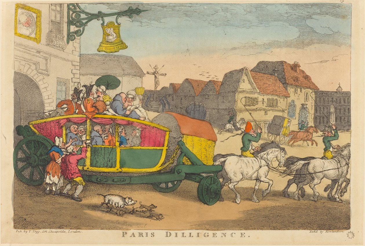 Diligência de Paris de Thomas Rowlandson
