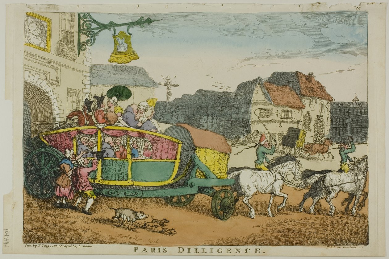 Diligência de Paris de Thomas Rowlandson