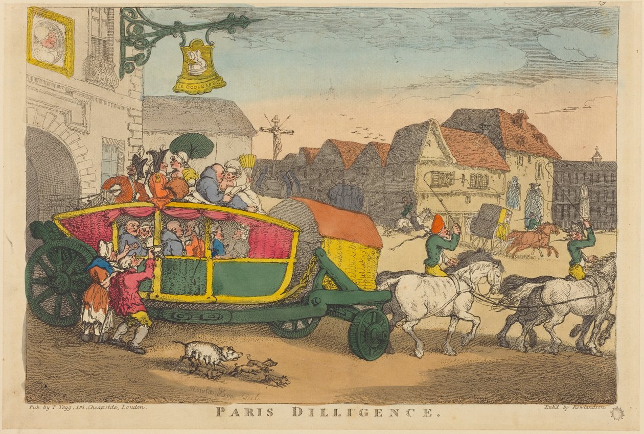 Paris Diligence de Thomas Rowlandson