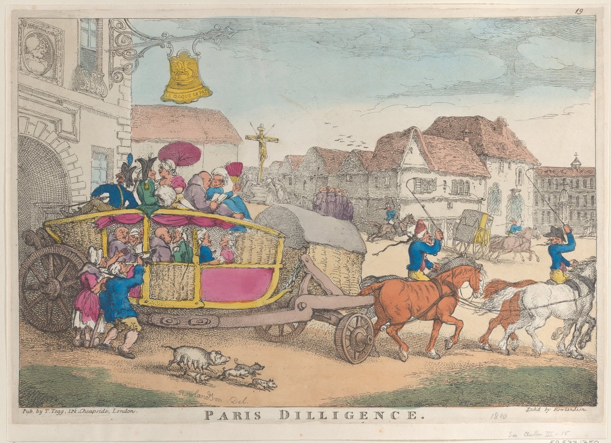 Diligência de Paris, 1810., 1810. de Thomas Rowlandson