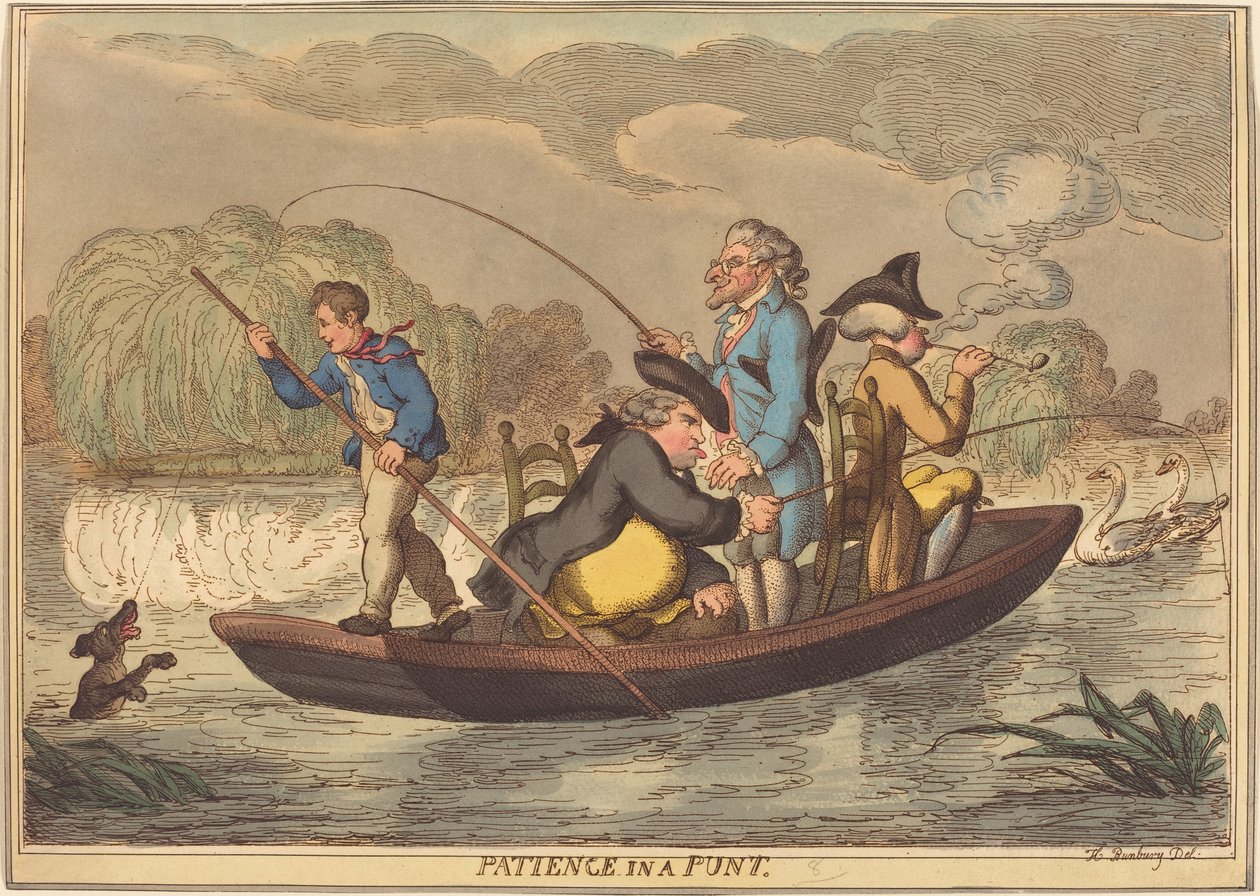 Paciência em um Punt de Thomas Rowlandson